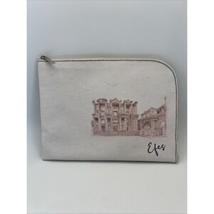 Turkish Airlines Unesco Efes Pouch With Eye Mask Cosmetics Travel